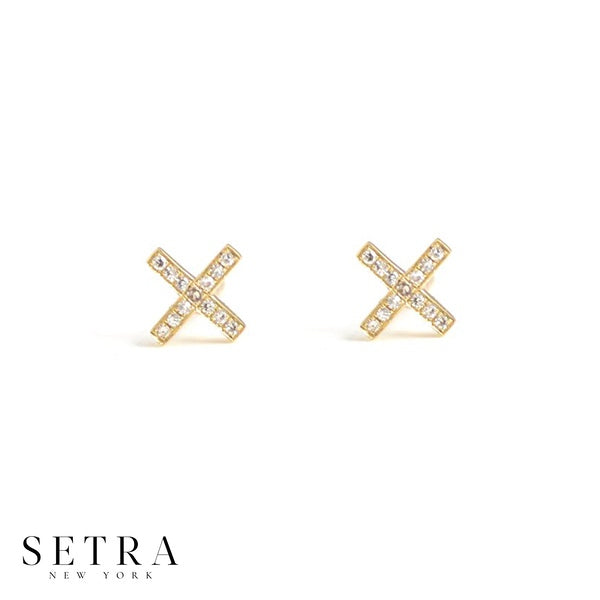Screw Back Diamonds Stud Earrings – Setra New York