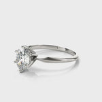 Oval Cut Diamond solitaire Engagement Ring