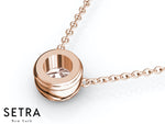 Solitaire Morganite 14kt Gold Necklace