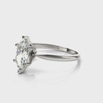 Marquise Cut Diamond solitaire Engagement Ring