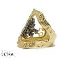 Design by kukka Collections 14kt Fine Yellow Gold With Brown Champagne Diamonds Atacama Oasis Ring