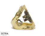 Design by kukka Collections 14kt Fine Yellow Gold With Brown Champagne Diamonds Atacama Oasis Ring