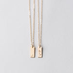 Initial Tags necklace 14kt Gold