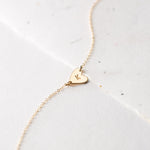 Initials 14kt Gold Heart Necklace