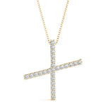 Initials X  Necklace Diamond 14kt Fine Gold