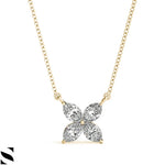 Marquise Diamonds Necklace 14K Gold