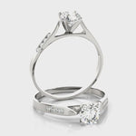 Dietrich Cathedral Channel Set Of Engagement Ring