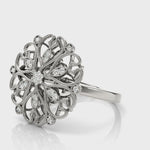 Lab Grown Diamond Vintage Designer 14kt Gold Ring