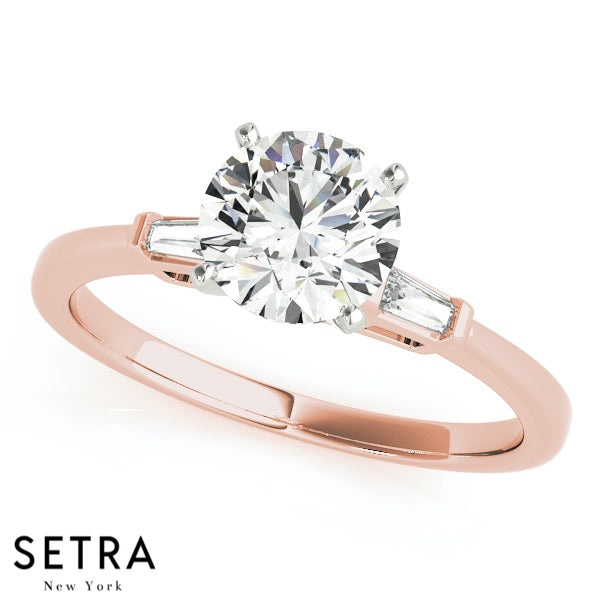 Lab Grown Diamond Set Of Engagement Ring 14K Gold