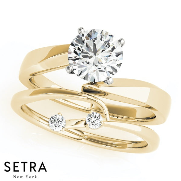 SOLITAIRES DIAMOND ENGAGEMENT 14K GOLD RINGS
