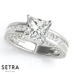 Engagement Rings 14kt Gold Princess Cut Diamond
