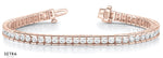 Lab Grown Diamond Unisex Bar Tennis Bracelets 14kt Gold