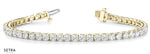 Solid Diamond Tennis Bracelet In 14k Gold