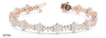 Diamond Bridal Tennis Bracelet 14k Gold