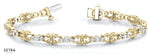 Bridal Tennis Bracelet 14k Gold