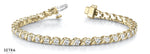 Diamond Bridal Fancy Solid Tennis Bracelet In 14k Gold