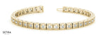 Ventage Filigree Bridal Tennis Bracelet In 14k Gold