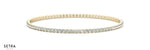 Diamond Bridal Bangle Bracelet In 14k Rose Gold