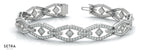 Micro-Pave Diamond Bridal Bracelet 14kt Gold