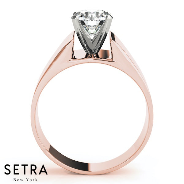 SOLITAIRE ENGAGEMENT RING 18K GOLD