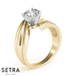 SOLITAIRE DIAMOND ENGAGEMENT RINGS 14K GOLD