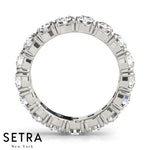 Lab Grown Diamonds Eternity Shared Prong Wedding Band Ring14kt
