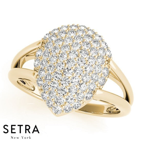 Dome Diamond Ring 14kt Gold