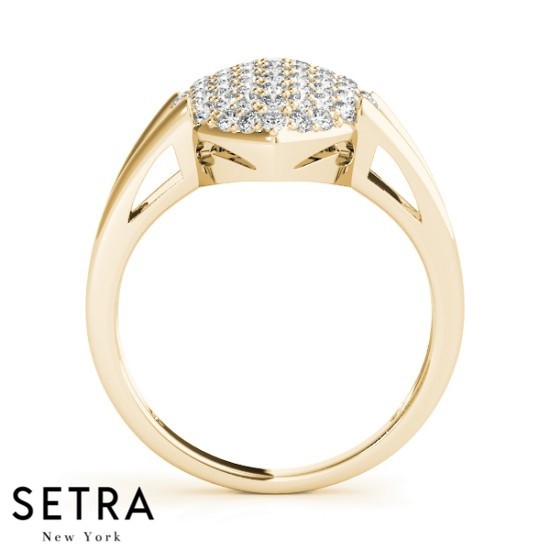 Dome Diamond Ring 14kt Gold