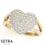 Heart Shape Diamond Ring 14kt Gold