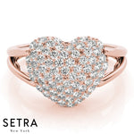 Heart Shape Diamond Ring 14kt Gold