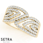 Paremyd Right Hand Fine 14kt Gold Diamond Ring
