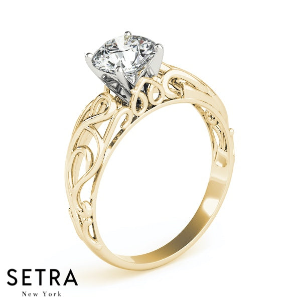 SOLITAIRES DIAMOND ENGAGEMENT 14K GOLD RINGS