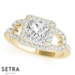 CC- Style Diamonds Engagement Rings 14kt Gold