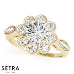 Vintage Engagement Rings 14kt Gold Diamond