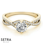 ByPas Diamond Engagement Ring 14kt Gold