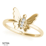 Butterfly Wings 14kt Gold Ring