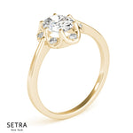 Classic Diamond Engagement 14kt Gold Ring