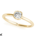 Solitaire Cushion Oval or Round Cut Diamonds pic Your Choice Engagement 14kt Gold Ring