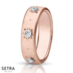 His & Hers Diamond Band 14kt Rose Gold