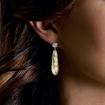 Moon Diamond Earrings 14kt Gold
