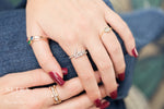 Get Engaged With Your Birth Stone 14kt Gold 3 Rings For One Price