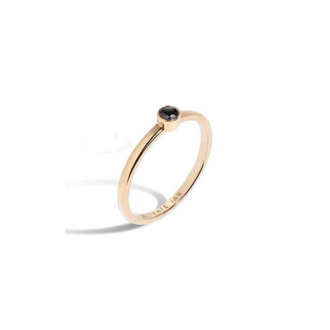 Black Diamond Ring 14kt Gold