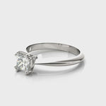 Princess Cut Solitaire Diamond Engagement Ring Solid 14K Gold