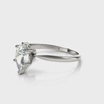 Pear Shape Cut Diamond solitaire Engagement Ring