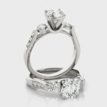 Diamonds Engagement Ring 14kt Gold
