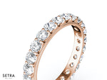 Lab Grown Diamonds Round Eternity Band 14kt Gold Ring