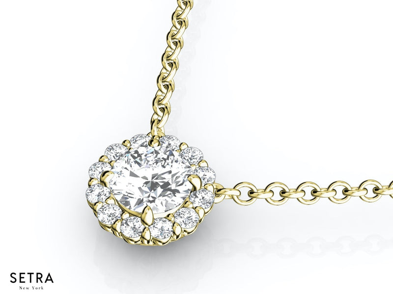 Lab Grown Diamonds Necklace 14kt Gold